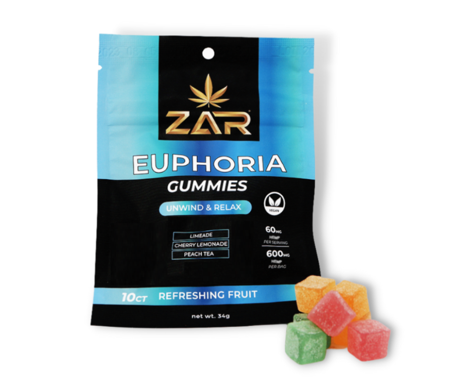 ZAR 10ct Euphoria D9 Gummy Bag