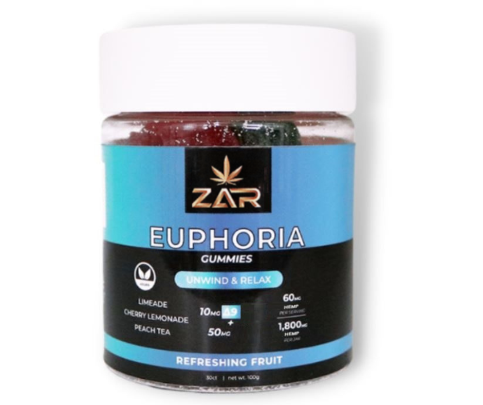 ZAR Euphoria D9 Gummy Jar
