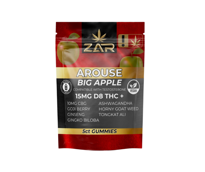 ZAR 5CT AROUSE D8 Gummies | Big Apple